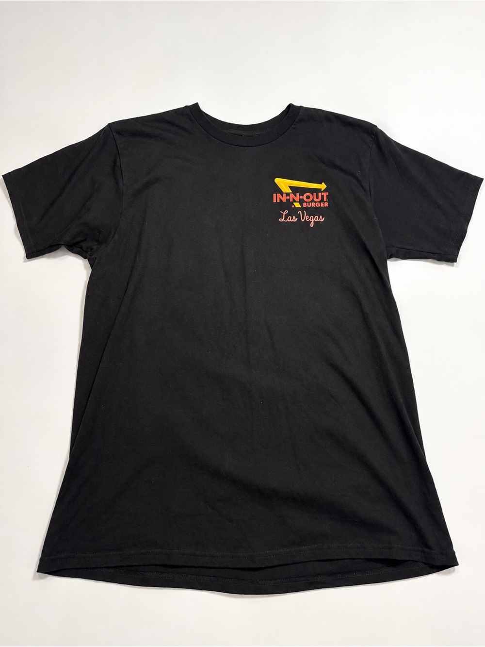 In-N-Out Las Vegas Black Short-Sleeve Tee with Logo - Men Size Large